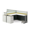 T Form leicht zu montieren Aluminium und Holz Office Low Partitionen